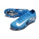 Chaussure Nike Mercurial Vapor XVI Elite FG Bleu Blanc