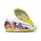 Chaussure Nike Mercurial Vapor XVI Elite FG Blanc Violet Jaune Rouge