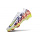 Chaussure Nike Mercurial Vapor XVI Elite FG Blanc Violet Jaune Rouge