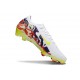 Chaussure Nike Mercurial Vapor XVI Elite FG Blanc Violet Jaune Rouge