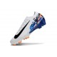 Chaussure Nike Mercurial Vapor XVI Elite FG Blanc Noir Bleu