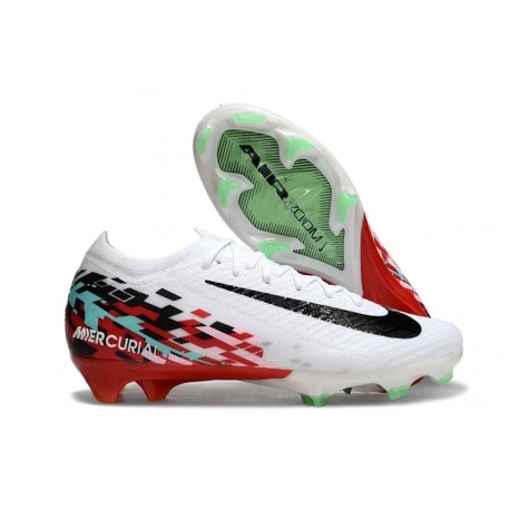 Chaussure Nike Mercurial Vapor XVI Elite FG Blanc Rouge Noir