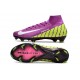 Chaussure Nike Mercurial Superfly X Elite FG Violet Jaune Blanc