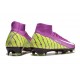 Chaussure Nike Mercurial Superfly X Elite FG Violet Jaune Blanc