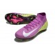 Chaussure Nike Mercurial Superfly X Elite FG Violet Jaune Blanc