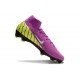 Chaussure Nike Mercurial Superfly X Elite FG Violet Jaune Blanc