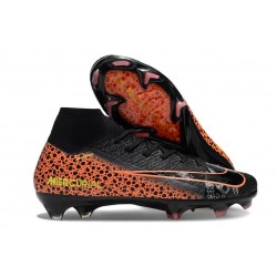 Chaussure Nike Mercurial Superfly X Elite FG Noir Orange Jaune