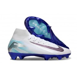Chaussure Nike Mercurial Superfly X Elite FG Blanc Bleu Noir