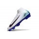 Chaussure Nike Mercurial Superfly X Elite FG Blanc Bleu Noir