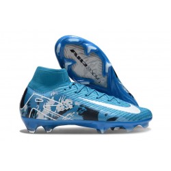 Nike Zoom Mercurial Superfly10 Elite FG Bleu Blanc