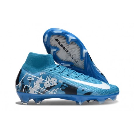 Nike Zoom Mercurial Superfly10 Elite FG Bleu Blanc