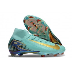 Nike Zoom Mercurial Superfly10 Elite FG Cube Océan Or