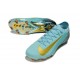 Chaussure Nike Mercurial Vapor XVI Elite FG Bleu Or