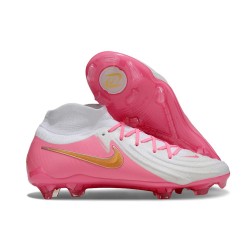 Chaussures Nike Phantom Luna 2 Elite FG Rose Blanc