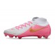 Chaussures Nike Phantom Luna 2 Elite FG Rose Blanc