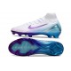 Nike Zoom Mercurial Superfly10 Elite FG Blanc Bleu Violet