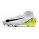 Nike Zoom Mercurial Superfly10 Elite FG Blanc Noir Jaune