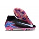 Nike Zoom Mercurial Superfly10 Elite FG Noir Blanc Bleu Rose