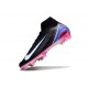 Nike Zoom Mercurial Superfly10 Elite FG Noir Blanc Bleu Rose