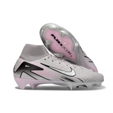 Nike Zoom Mercurial Superfly10 Elite FG Gris Blanc
