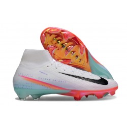 Nike Zoom Mercurial Superfly10 Elite FG Blanc Noir Orange