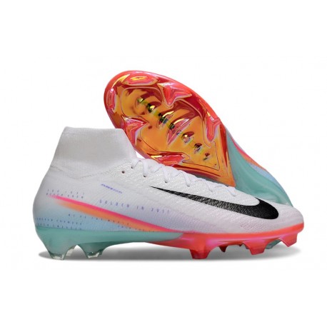 Nike Zoom Mercurial Superfly10 Elite FG Blanc Noir Orange