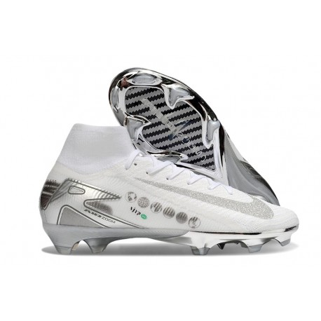 Nike Zoom Mercurial Superfly10 Elite FG Blanc Argent