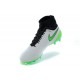 Nike Chaussures de football Magista Obra pour terrain sec blanc vert noir