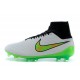 Nike Chaussures de football Magista Obra pour terrain sec blanc vert noir