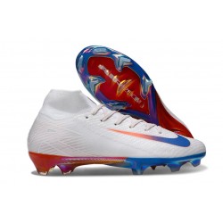 Nike Air Zoom Mercurial Superfly X Elite FG Blanc Rouge Bleu