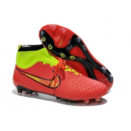 Nike Chaussures de football Magista Obra pour terrain sec rouge