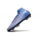 Nike Air Zoom Mercurial Superfly X Elite FG Bleu Rouge