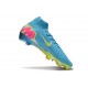 Nike Air Zoom Mercurial Superfly X Elite FG Bleu Jaune