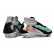 Chaussure de football Nike Phantom 6 High Elite FG Turquoise Chrome Noir