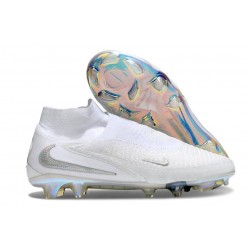 Chaussure de football Nike Phantom 6 High Elite FG Blanc