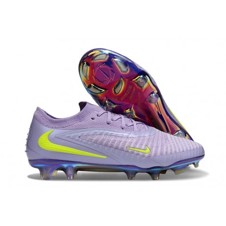 Crampons Nike Phantom 6 Low Elite FG Violet Jaune