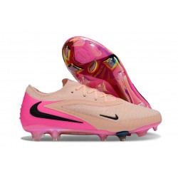 Crampons Nike Phantom 6 Low Elite FG Rose Noir