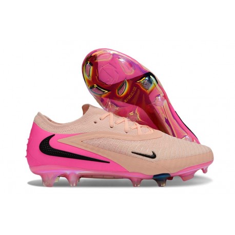 Crampons Nike Phantom 6 Low Elite FG Rose Noir