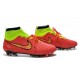 Nike Chaussures de football Magista Obra pour terrain sec rouge