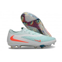 Crampons Nike Phantom 6 Low Elite FG Vert Blanc Orange