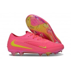 Crampons Nike Phantom 6 Low Elite FG Rose Jaune