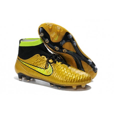 Nike Chaussures de football Magista Obra pour terrain sec or noir