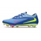 Crampons Nike Phantom 6 Low Elite FG Bleu Jaune