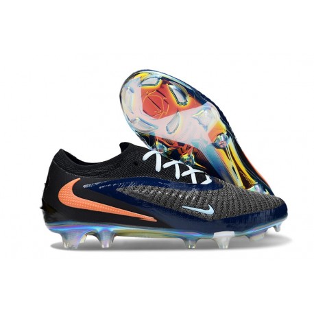 Crampons Nike Phantom 6 Low Elite FG Noir Orange