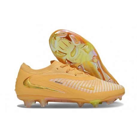 Crampons Nike Phantom 6 Low Elite FG Jaune Or