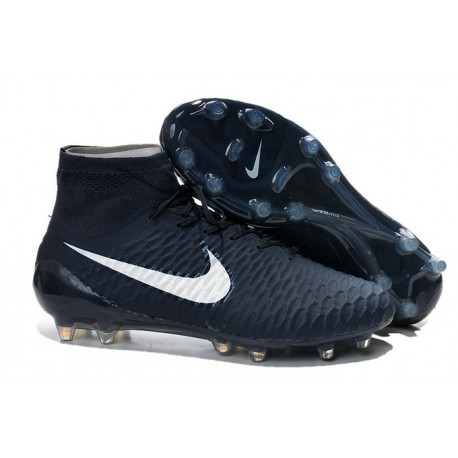 Nike Chaussures de football Magista Obra pour terrain sec foncé bleu