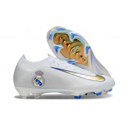 Chaussures Nike Mercurial Vapor XVI Elite FG Real Madrid Blanc