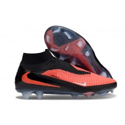 Chaussure de football Nike Phantom 6 High Elite FG Cramoisi Vif Noir