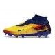 Chaussure de football Nike Phantom 6 High Elite FG Jaune Bleu Or