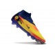 Chaussure de football Nike Phantom 6 High Elite FG Jaune Bleu Or